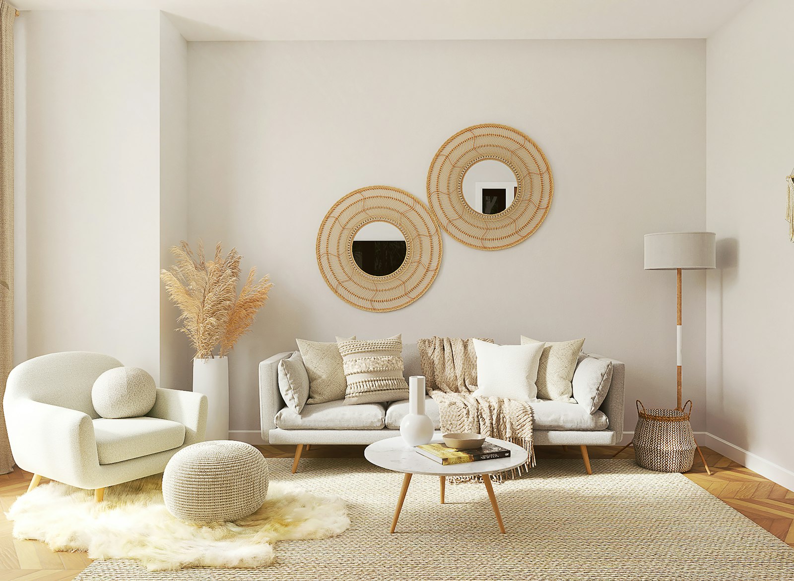Bright modern living room
